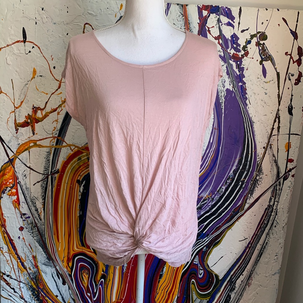 INC International Concepts Pink Short Sleeve Tee